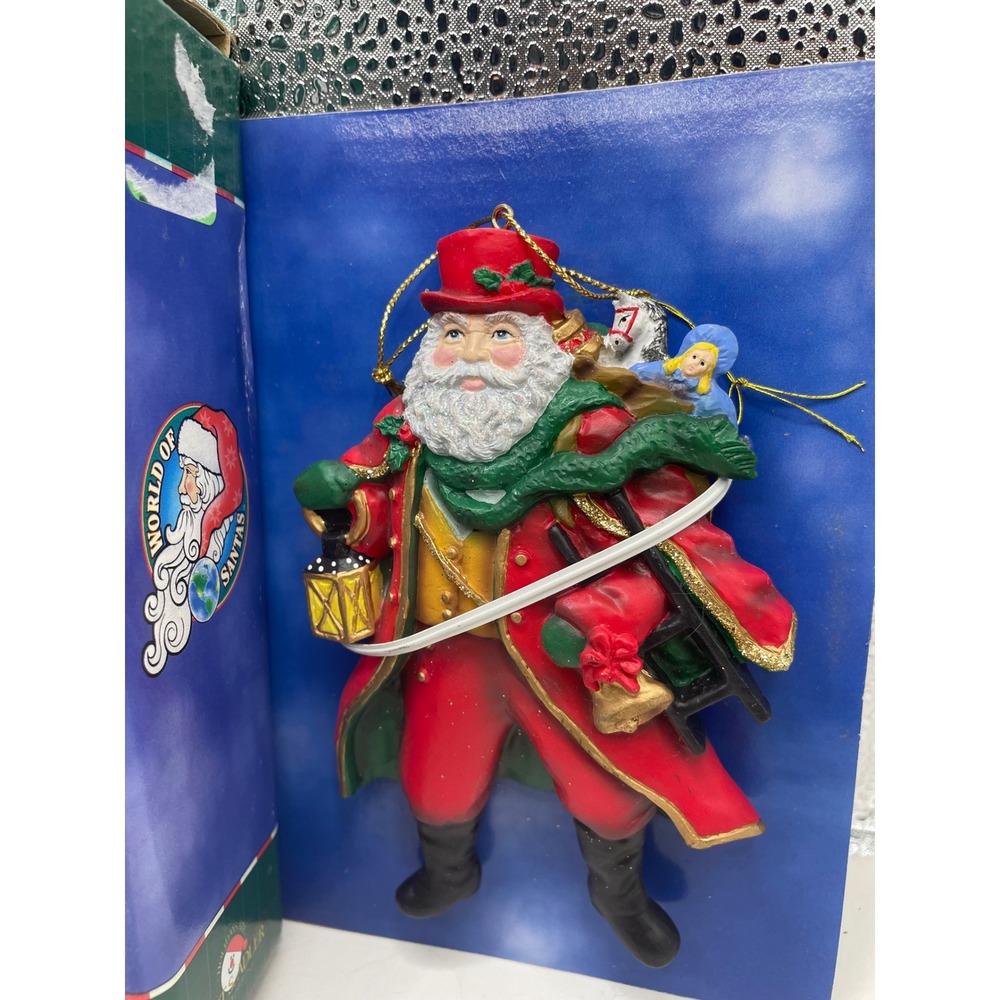 World of‎ Santas Dickens Collection Santa Claus Christmas Ornament Lantern Bell